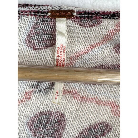 Free People Through‎ the Meadow Top white sand floral sz S - Picture 2 of 9